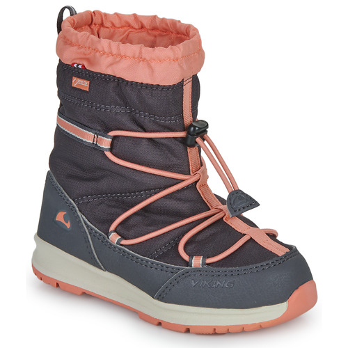 Chaussures Enfant Bottes de neige VIKING FOOTWEAR Oksval High GTX Warm Gris / Orange