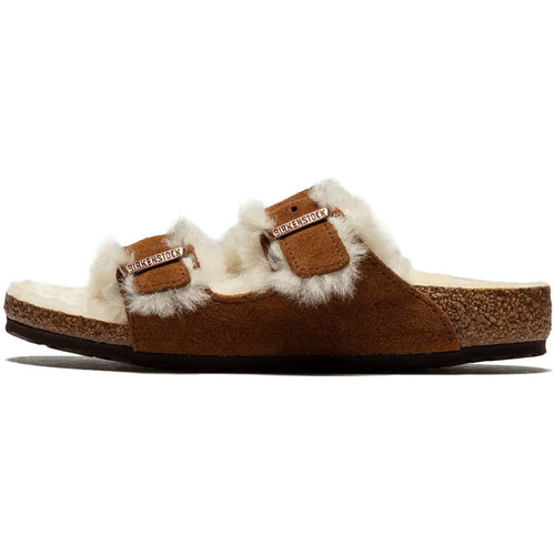 Chaussures Enfant Sandales et Nu-pieds Birkenstock Arizona Shearling Cadet Marron