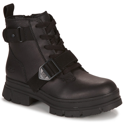 Chaussures Femme Boots UGG ASHTON LACE UP Noir