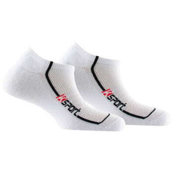 Sous-vêtements Homme Chaussettes Kindy Lot de 2 paires d'invisibles en coton spéciales basket Blanc