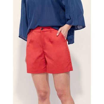 Vêtements Femme Shorts / Bermudas La Fiancee Du Mekong Short coton LAHAD Rouge