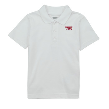 Vêtements Garçon Polos manches courtes Levi's BACK NECK TAPE POLO Blanc