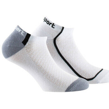 Sous-vêtements Femme Chaussettes Kindy Lot de 2 paires d'invisibles sport en coton Blanc