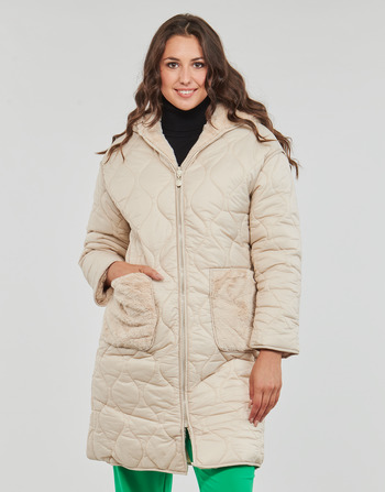 Vêtements Femme Manteaux Derhy FAUSTINE PARKA REVERSIBLE Beige