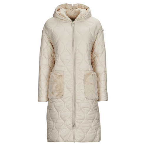 Vêtements Femme Manteaux Derhy FAUSTINE PARKA REVERSIBLE Beige