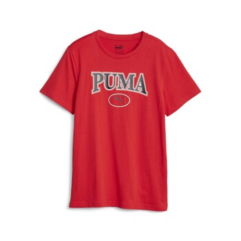 Vêtements Garçon T-shirts manches courtes Puma PUMA SQUAD TEE B Rouge