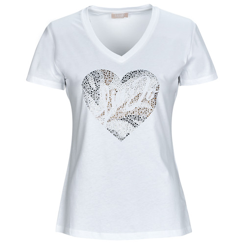 Vêtements Femme T-shirts manches courtes Liu Jo WF3080 Blanc