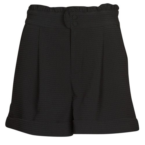 Vêtements Femme Shorts / Bermudas Only ONLROSEMARY HW FRILL WAFFLE SHORTS PNT Noir