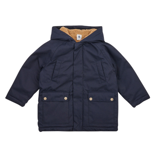 Vêtements Garçon Parkas Petit Bateau LOCO Marine