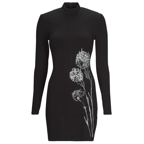 Vêtements Femme Robes courtes Desigual JONQUERA - LACROIX Noir