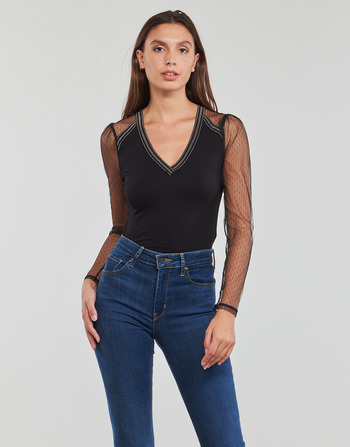 Vêtements Femme T-shirts manches longues Morgan TABY Noir