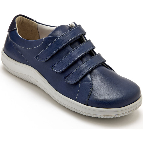 Chaussures Femme Derbies Pediconfort Derbies antibactériens à scratch Bleu