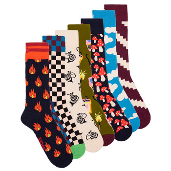 Accessoires Chaussettes hautes Happy socks WILD WEEK SOCKS X7 Multicolore