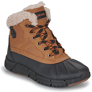 Chaussures Enfant Bottes de neige Geox J FLEXYPER BOY B ABX Marron