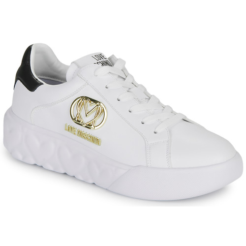 Chaussures Femme Baskets basses Love Moschino HEART LOVE Blanc