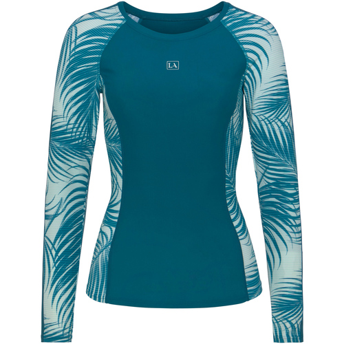 Vêtements Femme Maillots de bain séparables Lascana Haut maillot de surf rashguard manches longues Coal Vert