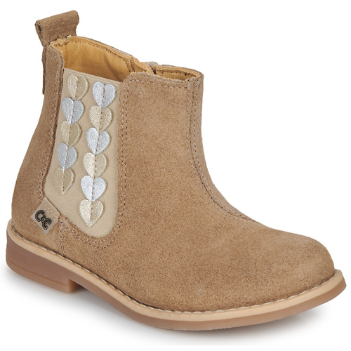 Chaussures Fille Boots Citrouille et Compagnie EELIA Beige