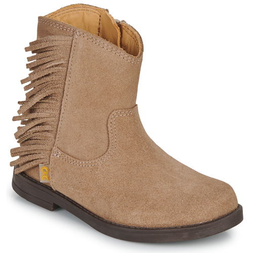 Chaussures Fille Boots Citrouille et Compagnie NAVANDE Beige