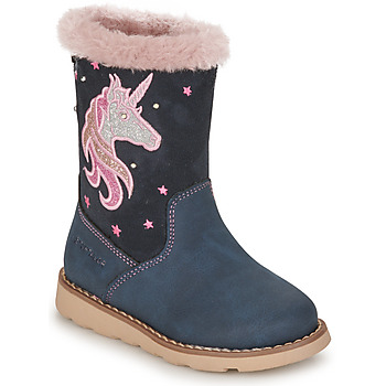 Chaussures Fille Bottes ville Tom Tailor 30001 Bleu / Rose