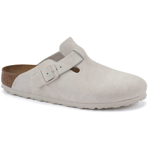 Chaussures Femme Mules Birkenstock Sabot pour adulte boston Blanc