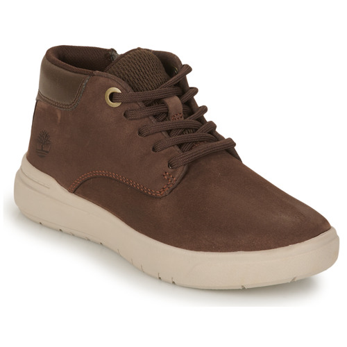 Chaussures Enfant Baskets montantes Timberland SENECA BAT LEATHER CHUKKA Marron foncé