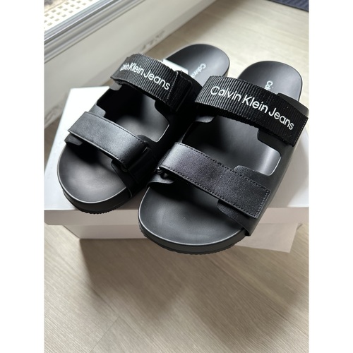 Chaussures Femme Mules Calvin Klein Jeans Sandales CalvinKlein Noir