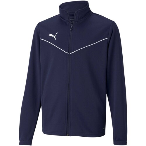 Vêtements Enfant Polaires Puma Teamrise Training Poly Jacket Jr Bleu