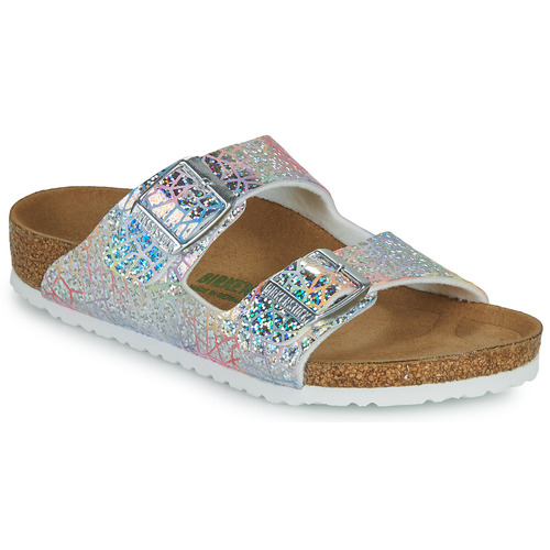 Chaussures Femme Mules Birkenstock ARIZONA Argenté