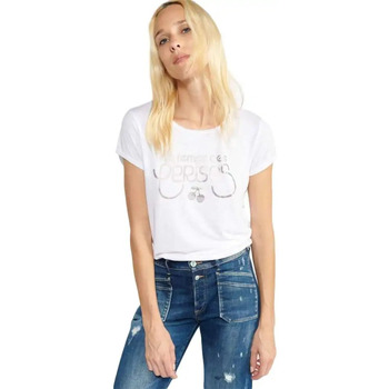 Vêtements Femme T-shirts manches courtes Le Temps des Cerises Basitrame Blanc