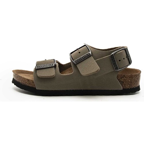 Chaussures Enfant Sandales et Nu-pieds Birkenstock Milano Kids Earthy Faded Khaki Veg, Birkibuc Beige