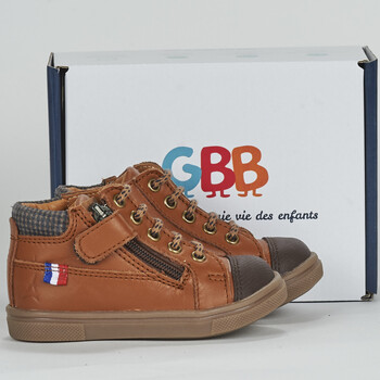 Chaussures Garçon Baskets montantes GBB LEO Marron