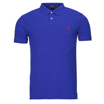 Vêtements Homme Polos manches courtes Polo Ralph Lauren POLO AJUSTE SLIM FIT EN COTON BASIC MESH Bleu