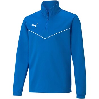 Vêtements Enfant Polaires Puma Teamrise 1/4 Zip Top Jr Bleu