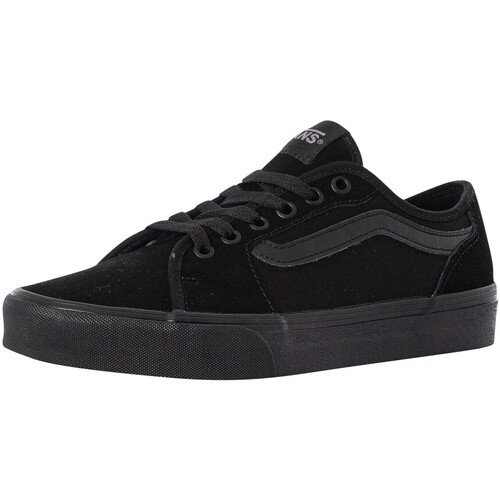 Chaussures Homme Baskets basses Vans Baskets en toile suède Filmore Decon Noir