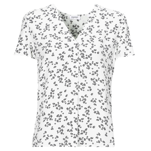 Vêtements Femme Tops / Blouses Esprit SKI V NECK BLOU Blanc