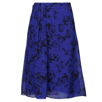 Vêtements Femme Jupes Esprit DRAPED MIDI Bleu