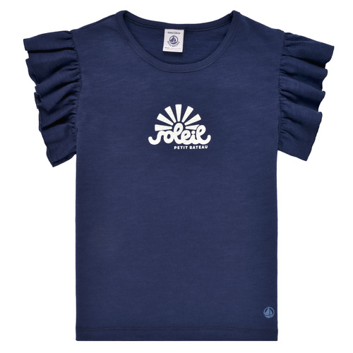 Vêtements Fille T-shirts manches courtes Petit Bateau MAZARINE Marine