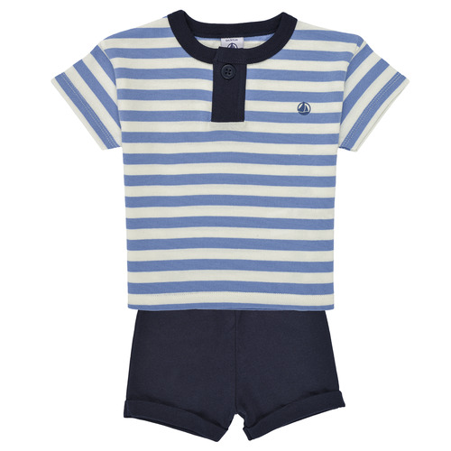 Vêtements Garçon Ensembles enfant Petit Bateau MEDERIC Marine / Beige