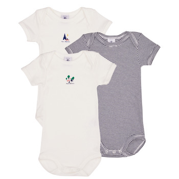 Vêtements Enfant Pyjamas / Chemises de nuit Petit Bateau A09YL X3 Blanc / Marine