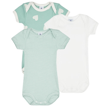 Vêtements Enfant Pyjamas / Chemises de nuit Petit Bateau LOVING X3 Blanc / Vert