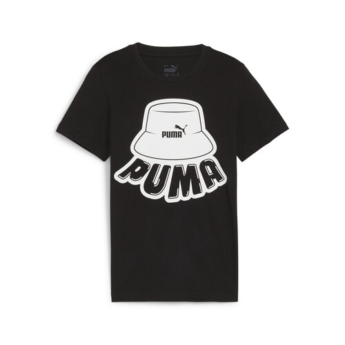 Vêtements Garçon T-shirts manches courtes Puma ESS+ MID 90S GRAPHIC TEE B Noir