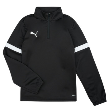 Vêtements Garçon T-shirts manches longues Puma INDIVIDUAL RISE 1/4 ZIP Noir