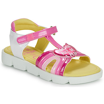 Chaussures Fille Sandales et Nu-pieds Agatha Ruiz de la Prada SANDALIA CORAZON Rose / Blanc