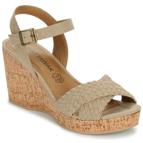 Chaussures Femme Sandales et Nu-pieds Chattawak CORDO Taupe