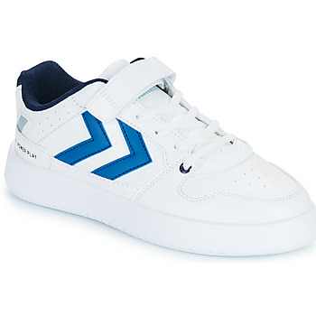 Chaussures Enfant Baskets basses hummel ST. POWER PLAY JR Blanc / Bleu