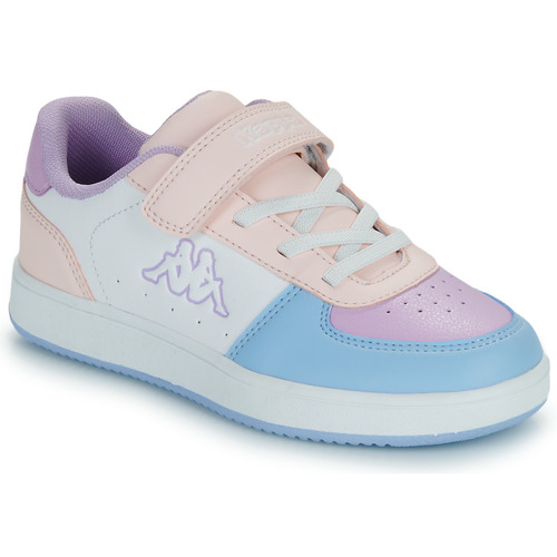 Chaussures Fille Baskets basses Kappa MALONE KID Blanc / Rose / Bleu