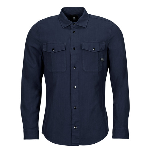 Vêtements Homme Chemises manches longues G-Star Raw marine slim shirt l\s Marine