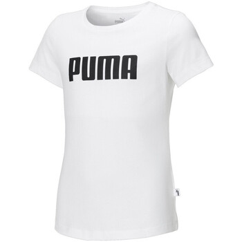 Vêtements Fille T-shirts & Polos Puma 854972-05 Blanc