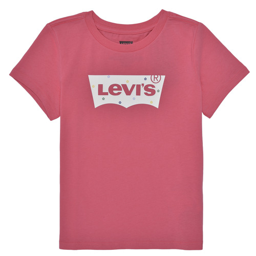 Vêtements Fille T-shirts manches courtes Levi's MULTI DAISY BATWING TEE Rose / Blanc