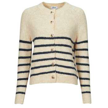 Vêtements Femme Gilets / Cardigans Betty London FLEUR Beige / Marine